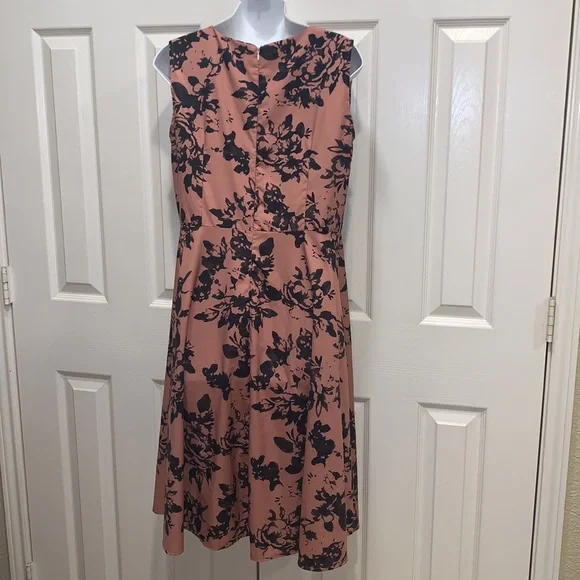 Coral/black Floral Dress ❤️New Listing❤️ - Picture 6 of 6